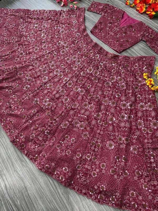 Designer Bridesmaid Lehenga For Women Engagement Outfit Gift For Her - Falcon, Free Size