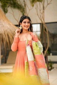 Charvi bright cosmos maxi set - Burnt Sienna, L