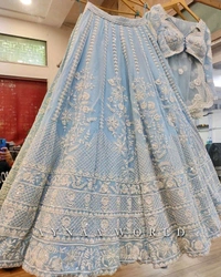Designer lehenga choli Bridal Lehenga, Designer Lehenga, South Indian Dresses, Lengha Choli, Chaniya Choli, Lancha, Semistitched Lehenga - Gumbo, Free Size