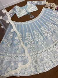 Designer lehenga choli Bridal Lehenga, Designer Lehenga, South Indian Dresses, Lengha Choli, Chaniya Choli, Lancha, Semistitched Lehenga - Gumbo, Free Size