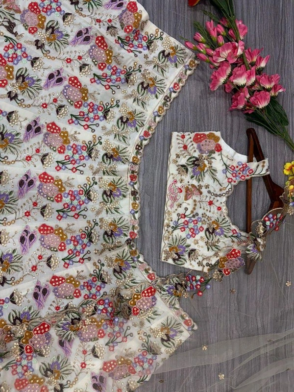 Bridesmaid Designer Lehenga Choli Indian Wedding Dress Sabyasachi Lehenga Choli - Free Size