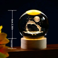 Finish TypePaintedBase MaterialWoodBulb BaseB15DProduct Dimensions6D x 8W x 6H CentimetersItem Weight350 GramsLamp TypeNight LightThis Luminous Crystal Ball Night Light is romantic for kids and adults. There are LED lamps on the wood base, and they are very bright. The product can be charged by USB and can be used as a bed light or flashlight.Beautiful Pattern: Design by 3D engravi
