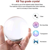 Finish TypePaintedBase MaterialWoodBulb BaseB15DProduct Dimensions6D x 8W x 6H CentimetersItem Weight350 GramsLamp TypeNight LightThis Luminous Crystal Ball Night Light is romantic for kids and adults. There are LED lamps on the wood base, and they are very bright. The product can be charged by USB and can be used as a bed light or flashlight.Beautiful Pattern: Design by 3D engravi