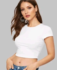 Casual Regular Sleeves Self Design Women Black Top - White, M