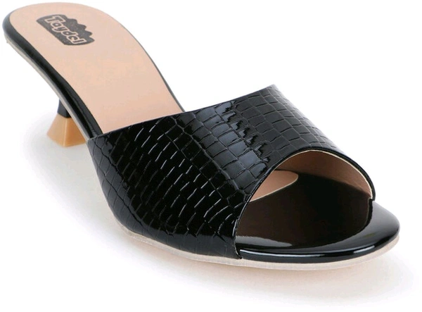 Women Heels Sandal (Black, 3) - Black, 3