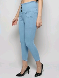 Women Skinny High Rise Black Jeans - Regent St Blue, 26