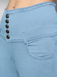 Women Skinny High Rise Black Jeans - Regent St Blue, 26