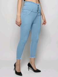 Women Skinny High Rise Black Jeans - Regent St Blue, 26