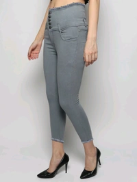 Women Skinny High Rise Black Jeans - Oslo Gray, 28