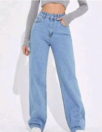 Women Straight Fit High Rise Blue Jeans - Polo Blue, 30