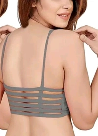 Pack of 4 Women Bralette Lightly Padded Bra (Multicolor) - 28A, Black
