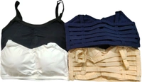 Pack of 4 Women Bralette Lightly Padded Bra (Multicolor) - 32A, Navy Blue