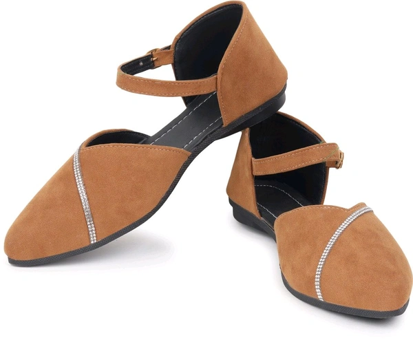 Saba Collection Women Flats Sandal (Black, 7) - Antique Brass, 4