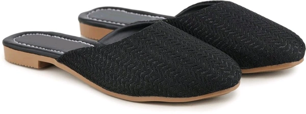 Muzem Women Flats Sandal (Pink, 5) - Black, 7