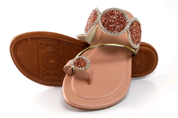 Bootify Women Flats Sandal (Grey, 7) - Burning Sand, 5