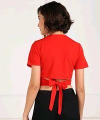 Casual Regular Sleeves Solid Women Black Top - Red, XS