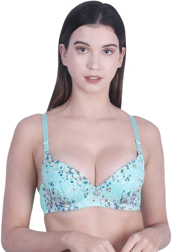 Women Everyday Lightly Padded Bra (Red)
 - Green, 32B