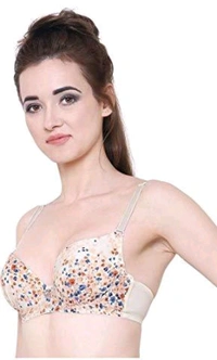 Women Everyday Lightly Padded Bra (Red)
 - Beige, 38B