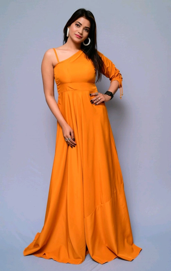 Women Fit and Flare Maroon Dress
 - Rust, XL
