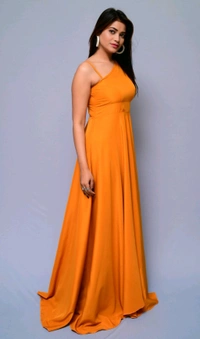 Women Fit and Flare Maroon Dress
 - Rust, XL