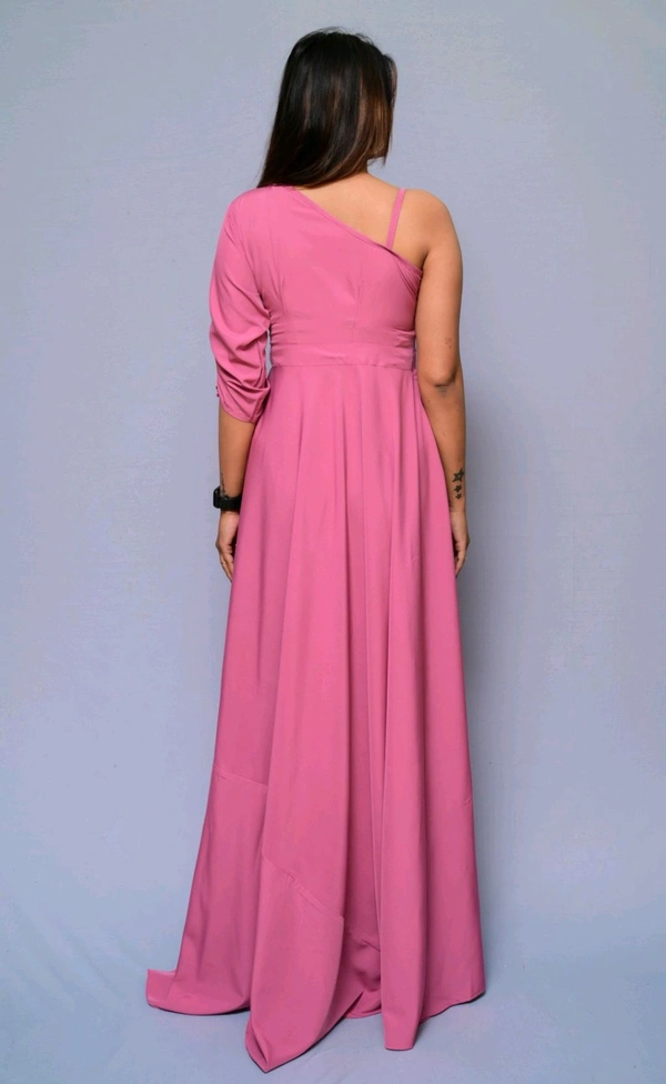 Women Fit and Flare Maroon Dress
 - Pink, XXL