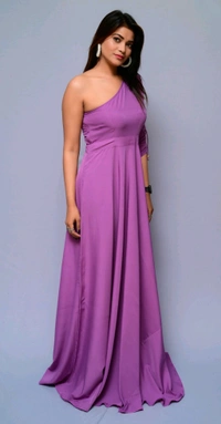 Women Fit and Flare Maroon Dress
 - Lavender, 3XL