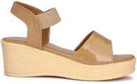 Women Wedges Sandal (Black, 6)
 - Whiskey, 4