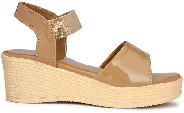 Women Wedges Sandal (Black, 6)
 - Whiskey, 5