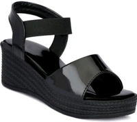 Women Wedges Sandal (Black, 6)
 - Black, 6