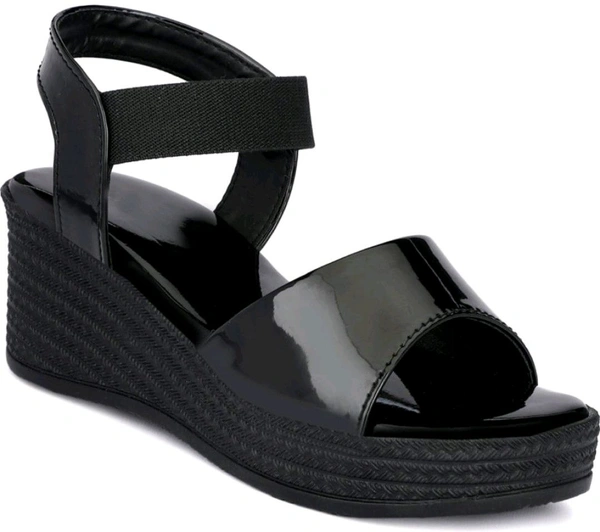 Women Wedges Sandal (Black, 6)
 - Black, 6