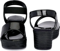 Women Wedges Sandal (Black, 6)
 - Black, 6