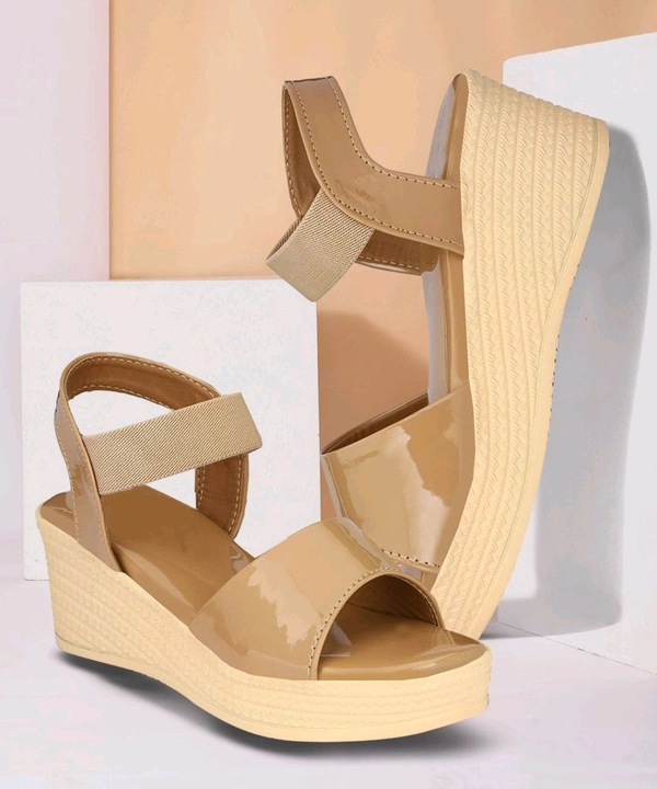 Women Wedges Sandal (Black, 6)
 - Whiskey, 6