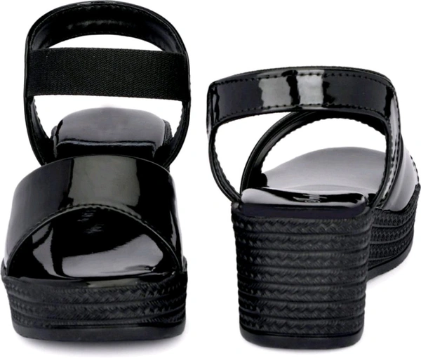 Women Wedges Sandal (Black, 6)
 - Black, 7