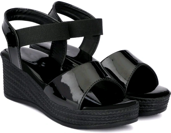 Women Wedges Sandal (Black, 6)
 - Black, 7