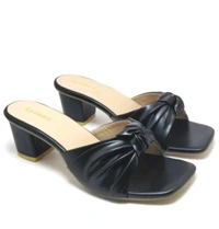 Block Heel Slipper For Women And Girl - Black, 3