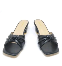 Block Heel Slipper For Women And Girl - Black, 5