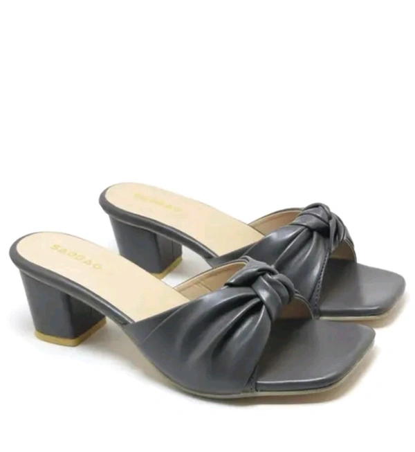 Block Heel Slipper For Women And Girl - Dorado, 6