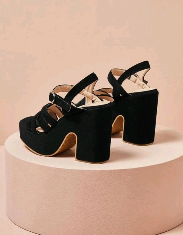 LATEST WOMEN HEEL - Black, 4