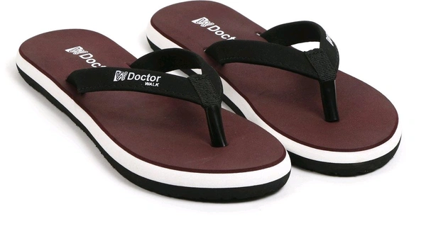 Lightweight Antiskid|Ortho|Heels Slippers for Women Flip Flop for Girls Women Slippers
(Maroon, 4)
 - Ferra, 4
