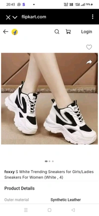 White Trending Sneakers for Girls/Ladies Sneakers For Women (White, 4) - White, 6
