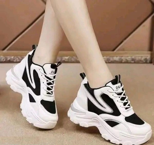 White Trending Sneakers for Girls/Ladies Sneakers For Women (White, 4) - White, 7