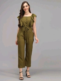 Solid women jumpsuit.  - Shingle Fawn, L