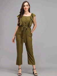 Solid women jumpsuit.  - Shingle Fawn, L