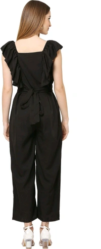 Solid women jumpsuit.  - Black, L