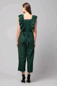Solid women jumpsuit.  - Te Papa Green, L
