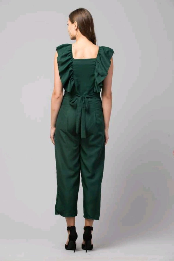 Solid women jumpsuit.  - Te Papa Green, L