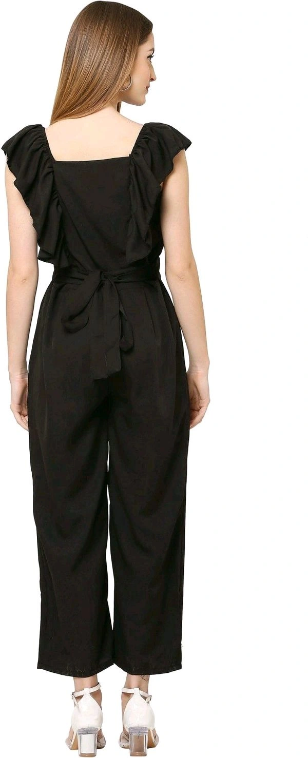 Solid women jumpsuit.  - Black, XL