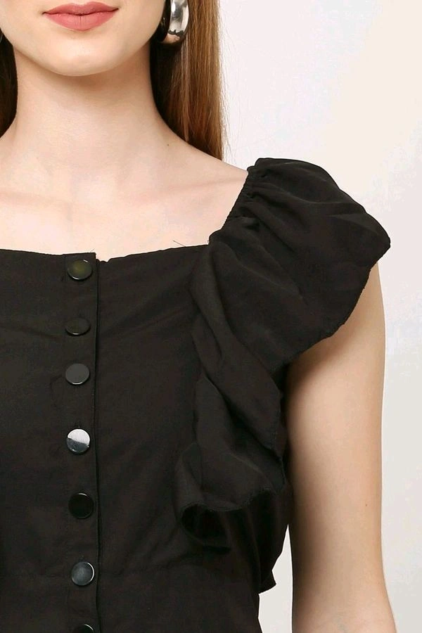 Solid women jumpsuit.  - Black, XL