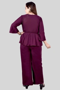 Women Crepe Crop Top Palazzo Set - Finn, XXS