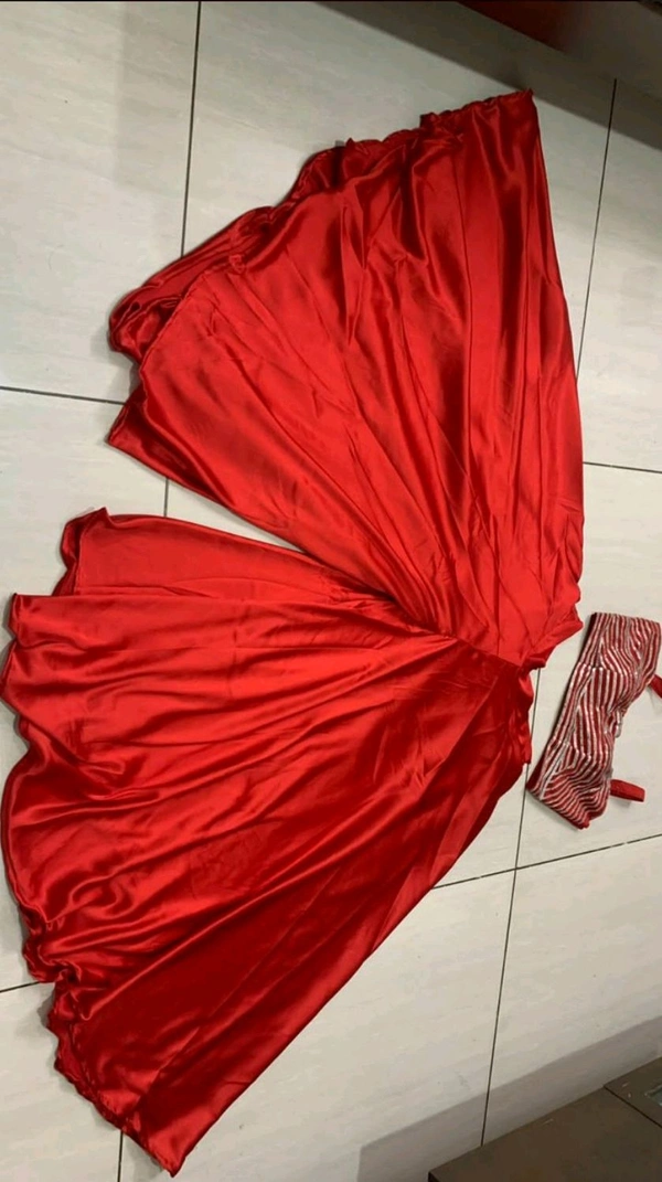 Red Blouse And Palazzo Set - Red, Free Size